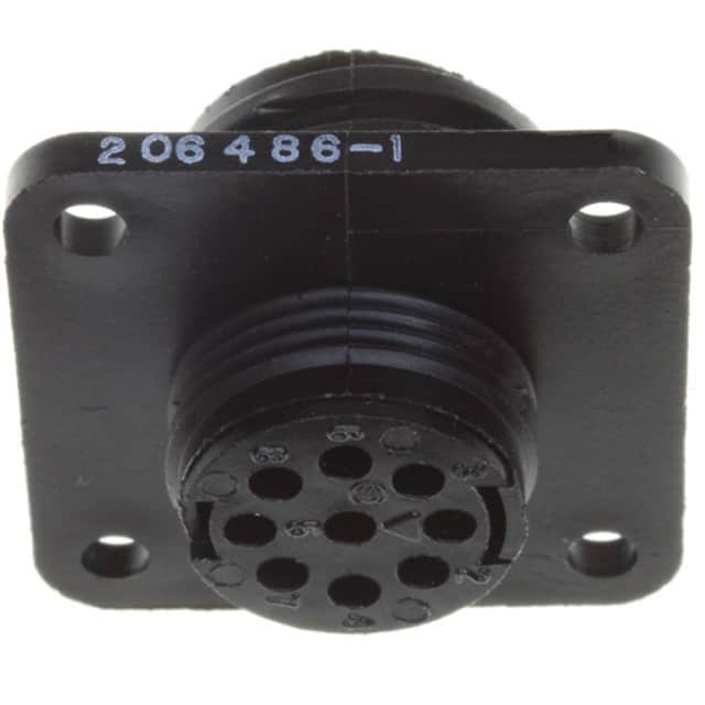 206486-1 CONN RCPT HSNG MALE 9POS PNL MNT