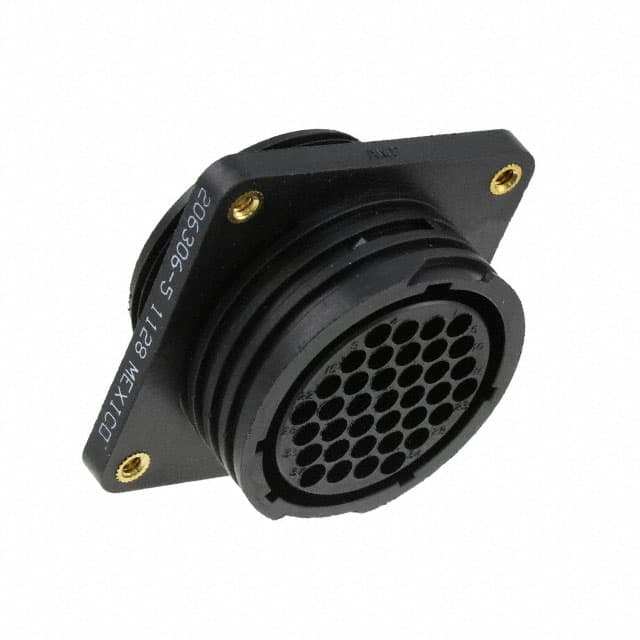 206306-5 CONN RCPT HSG FMALE 37POS PNL MT