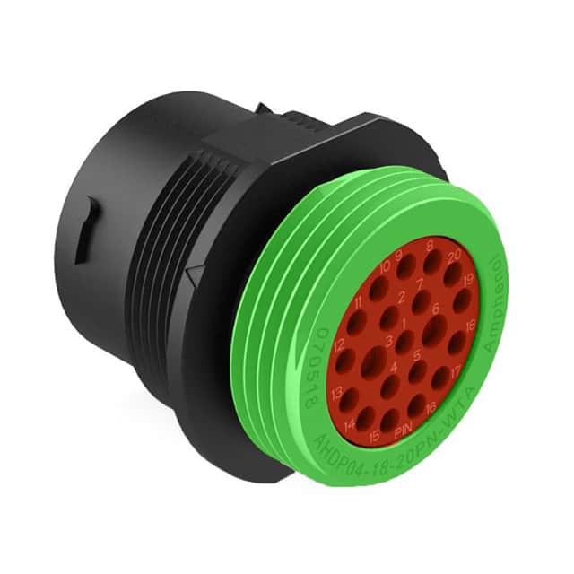 AHDP04-18-20PN-WTA CONN RCPT HSG MALE 20POS PNL MT