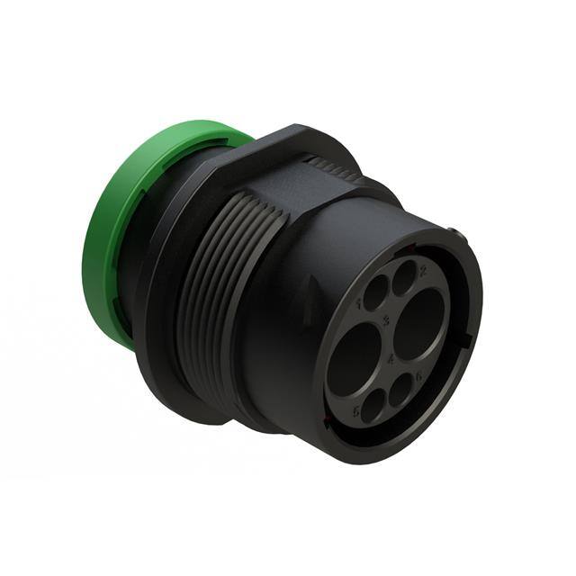 AHDP04-18-06PN-BRA 6 POSITION RECEPTACLE, PIN, SHEL