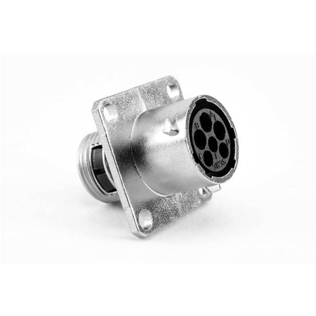 RT00103W3SNH03 RECEPTACLE, SQUARE FLANGE, 6 (3+
