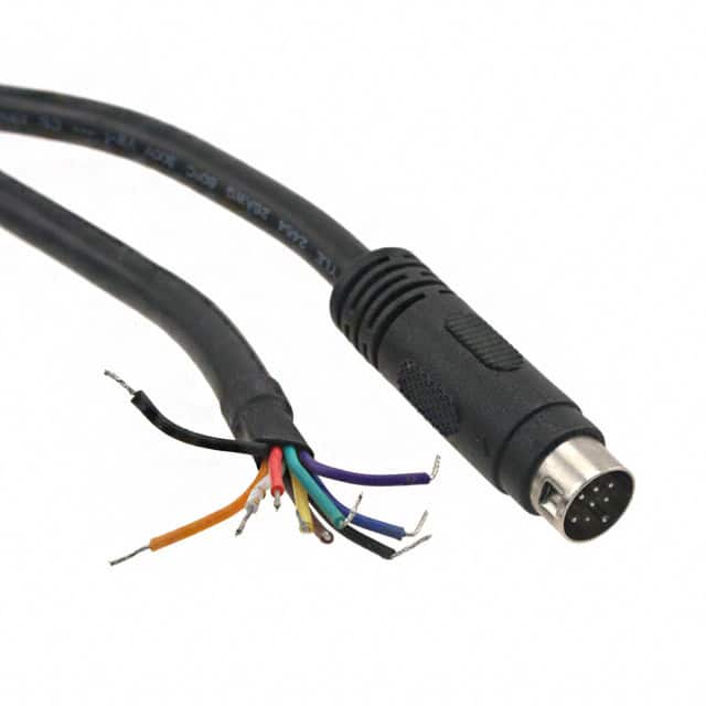 10-00425 CBL 9POS MALE TO WIRE 6'