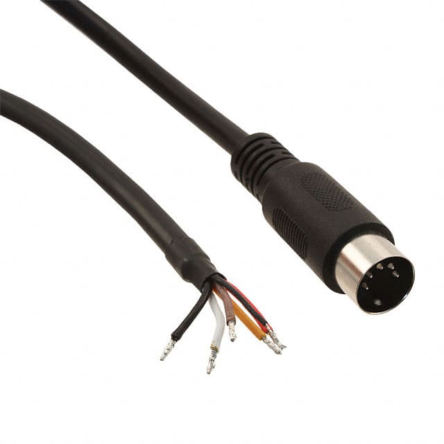 10-00435 CBL 5POS MALE TO WIRE 6'