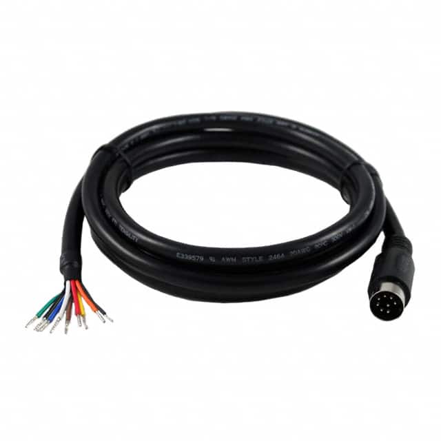 10-00438 CBL 8POS MALE TO WIRE 6'