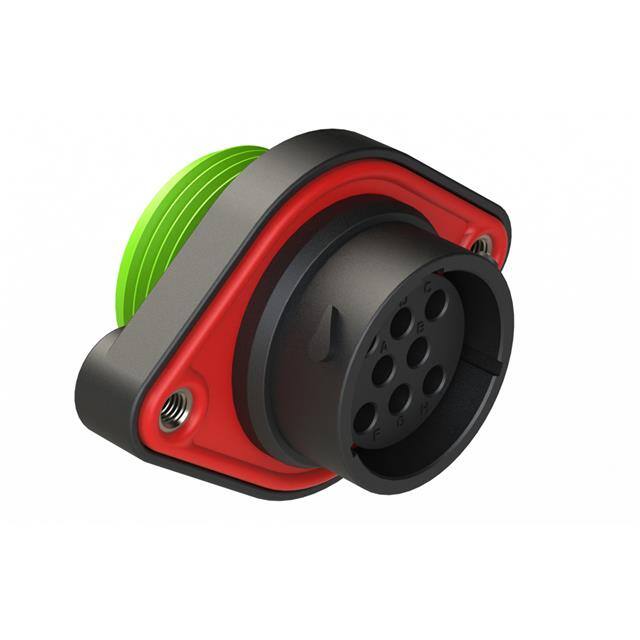 AHDP02-18-08SN-WTA 8 POSITION PANEL MOUNT RECEPTACL