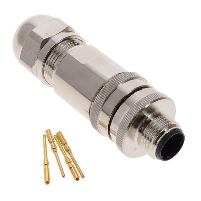 2351378-2 M12 MALE,D4 CODE,STR CONNECTOR,