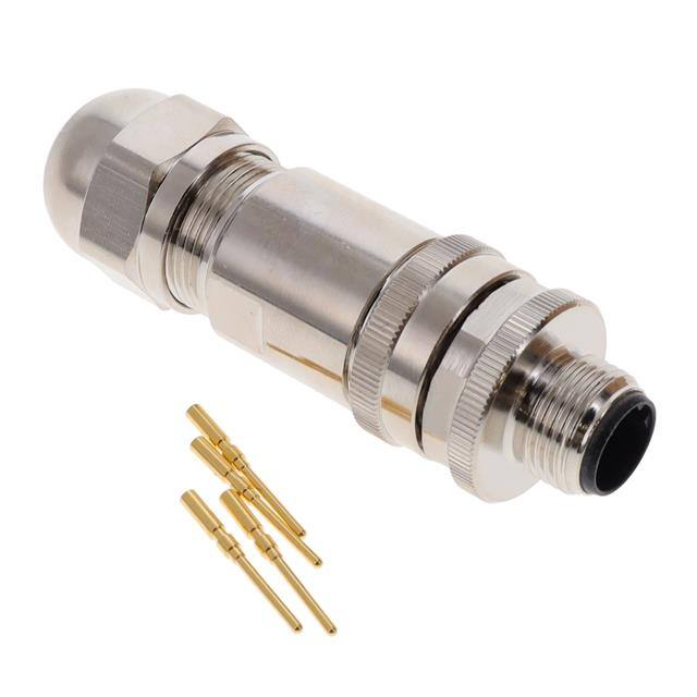 2351378-4 M12 MALE,D4 CODE,STR CONNECTOR,