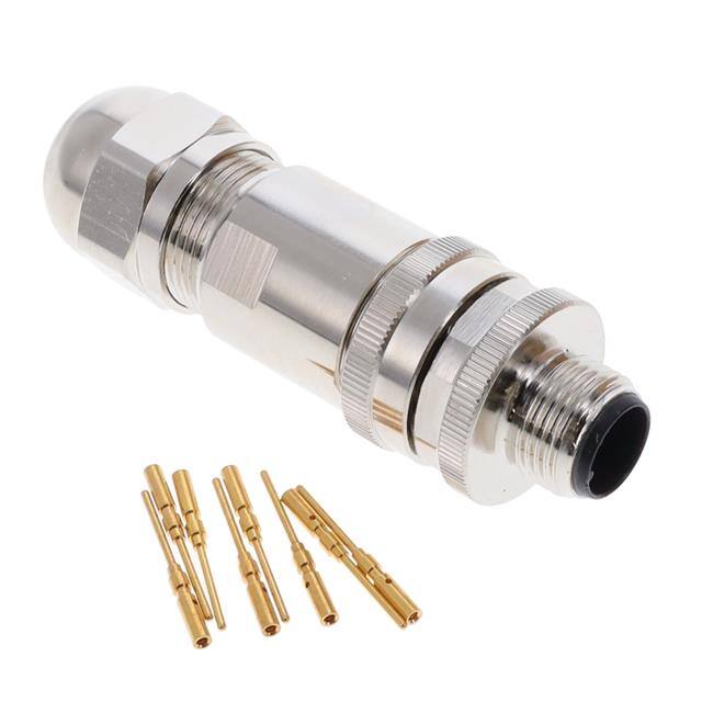 2351415-2 M12 MALE,A8 CODE,STR CONNECTOR,