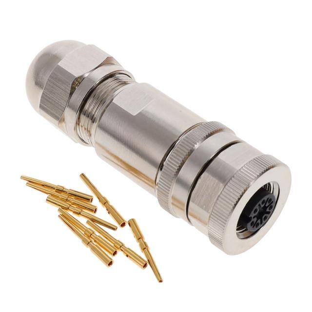 2358992-3 M12 FEMALE, A8,STR CONNECTOR, PG