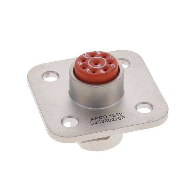 SJS830220P CONN RCPT HSG MALE 8POS PNL MNT