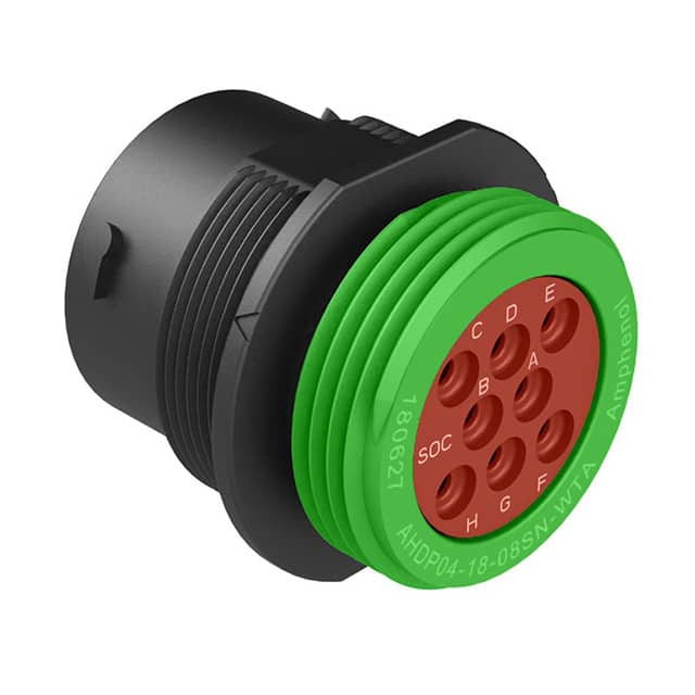 AHDP04-18-08SN-WTA CONN RCPT HSG FMALE 8POS PNL MT