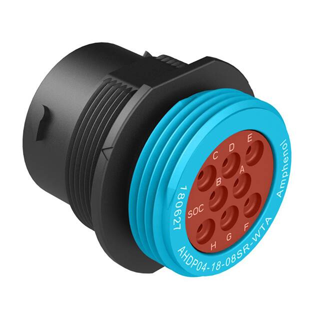 AHDP04-18-08SR-WTA CONN RCPT HSG FMALE 8POS PNL MT