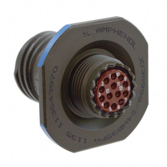 D38999/24WB35PALC CONN RCPT HSNG MALE 13POS PNL MT