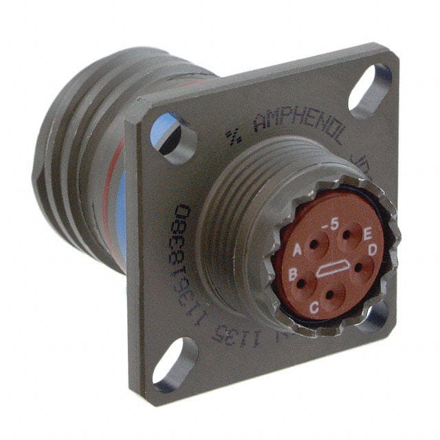 D38999/20WB5PNLC CONN RCPT HSNG MALE 5POS PNL MNT