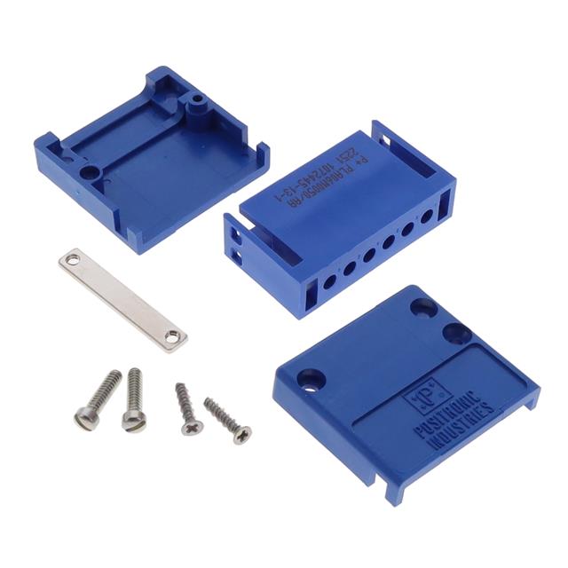 PLA06M0050 The PLA06M0050 is a 6 position male pin connector housing by Positronic. It features a single row, free hanging mounting, and blue color.