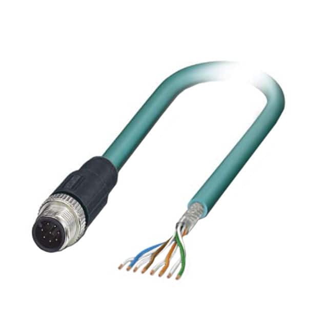 1407848 CBL 8POS MALE TO WIRE 16.4'