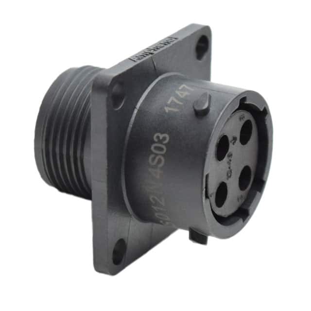 RTS012N4S03 CONN RCPT HSG FMALE 4POS PNL MNT