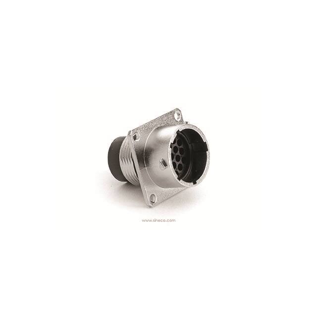 RT0W01419PNH03 SQUARE FLANGE RECEPTACLE, MALE W