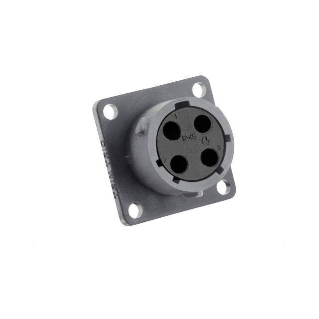 UTSX0124S SQUARE FLANGE RECEPTACLE, WITHOU
