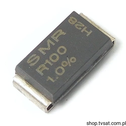 SMR-R100-1.0 The Isabellenhuette SMR-R100-1.0 is a surface mount resistor with a resistance of 0.1 Ohm and a tolerance of 1%. It features a power rating of 3W.