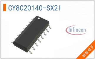 CY8C20140-SX2I The Infineon Technologies CY8C20140-SX2I is a capacitive touch sensor IC in a 16-SOIC package. It features an I2C interface and operates from 2.4V to 5.25V.