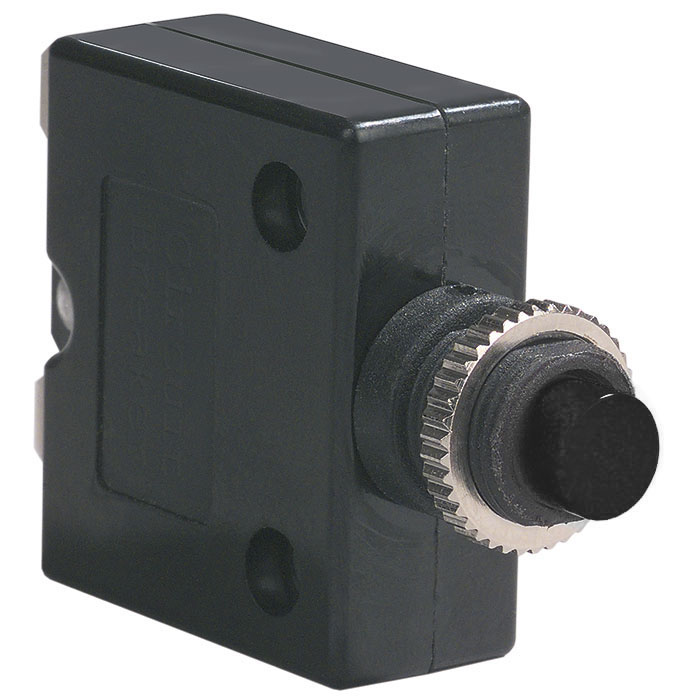 CLB-053-12C1N-B-A The Littelfuse Inc. CLB-053-12C1N-B-A is a 5A thermal circuit breaker designed for equipment protection. It features a push-to-reset actuator and panel mount design.