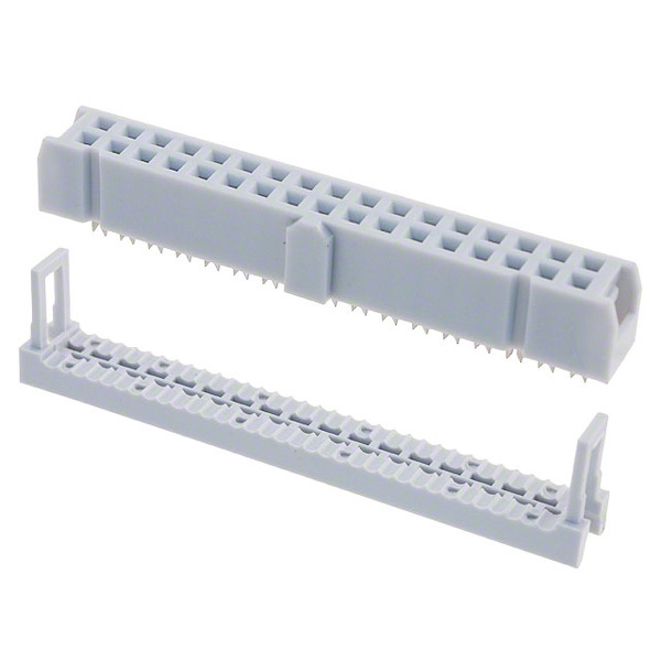 AWP34-7240 The Assmann WSW Components AWP34-7240-T-R is a 34-position rectangular socket connector featuring IDC termination and gold-plated contacts. It is designed for ribbon cable applications and offers a free-hanging mounting type.