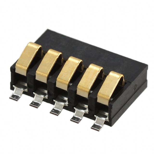 009155005001016 CONN SPRING BATTERY 5POS SMD