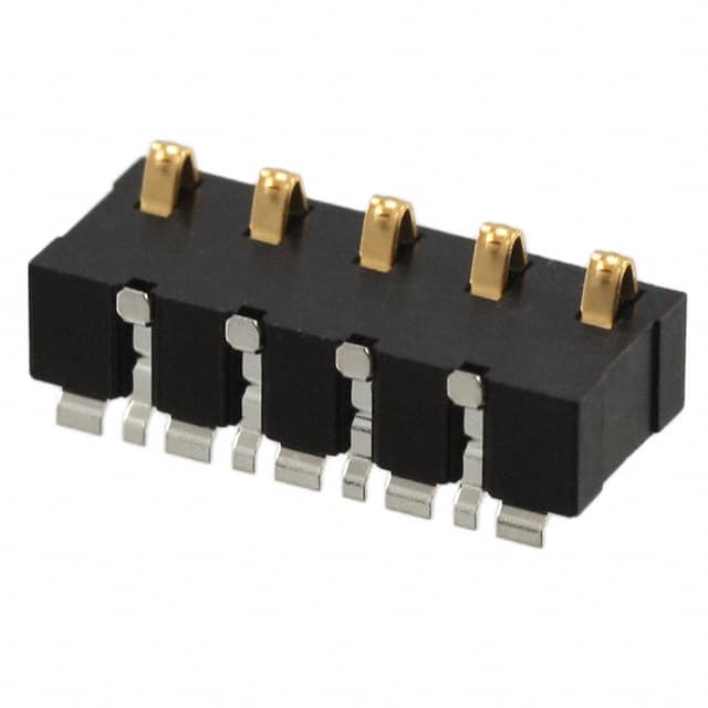 009155005301006 CONN SPRING BATTERY 5POS R/A SMD