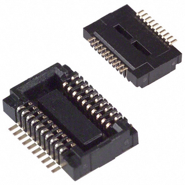 245602620000829H+ CONN RCPT 20POS SMD GOLD