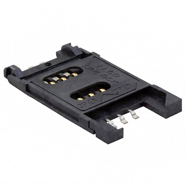 009162006301150 CONN SIM CARD HINGED TYPE R/A