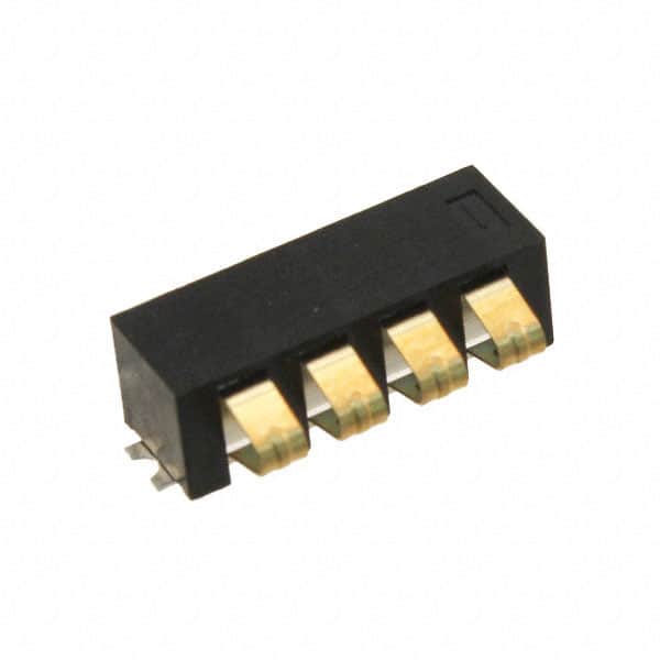 009155004541006 CONN SPRING BATTERY 4POS R/A SMD