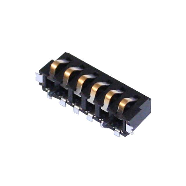 009155006852006 CONN SPRING BATTERY 6POS R/A SMD