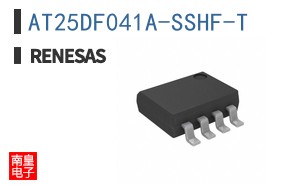 AT25DF041A-SSHF The AT25DF041A-SSHF is a 4Mbit SPI Flash Memory IC manufactured by Atmel. It operates at a 50 MHz clock frequency and is housed in an 8-SOIC package.