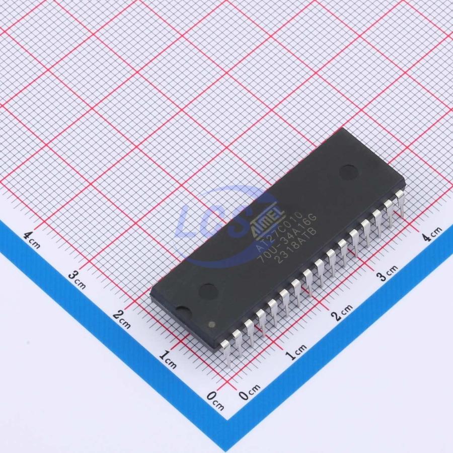 AT27C010-70PU The Microchip Technology AT27C010-70PU is a 1Mb One-Time Programmable (OTP) EPROM. It features a fast 45ns access time and operates from a 5V supply.