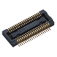 AXK760247G Panasonic AXK760247G is a 60-position board-to-board socket connector with 0.4mm pitch and surface mount termination. It features gold-plated contacts and a mated stacking height of 2mm.
