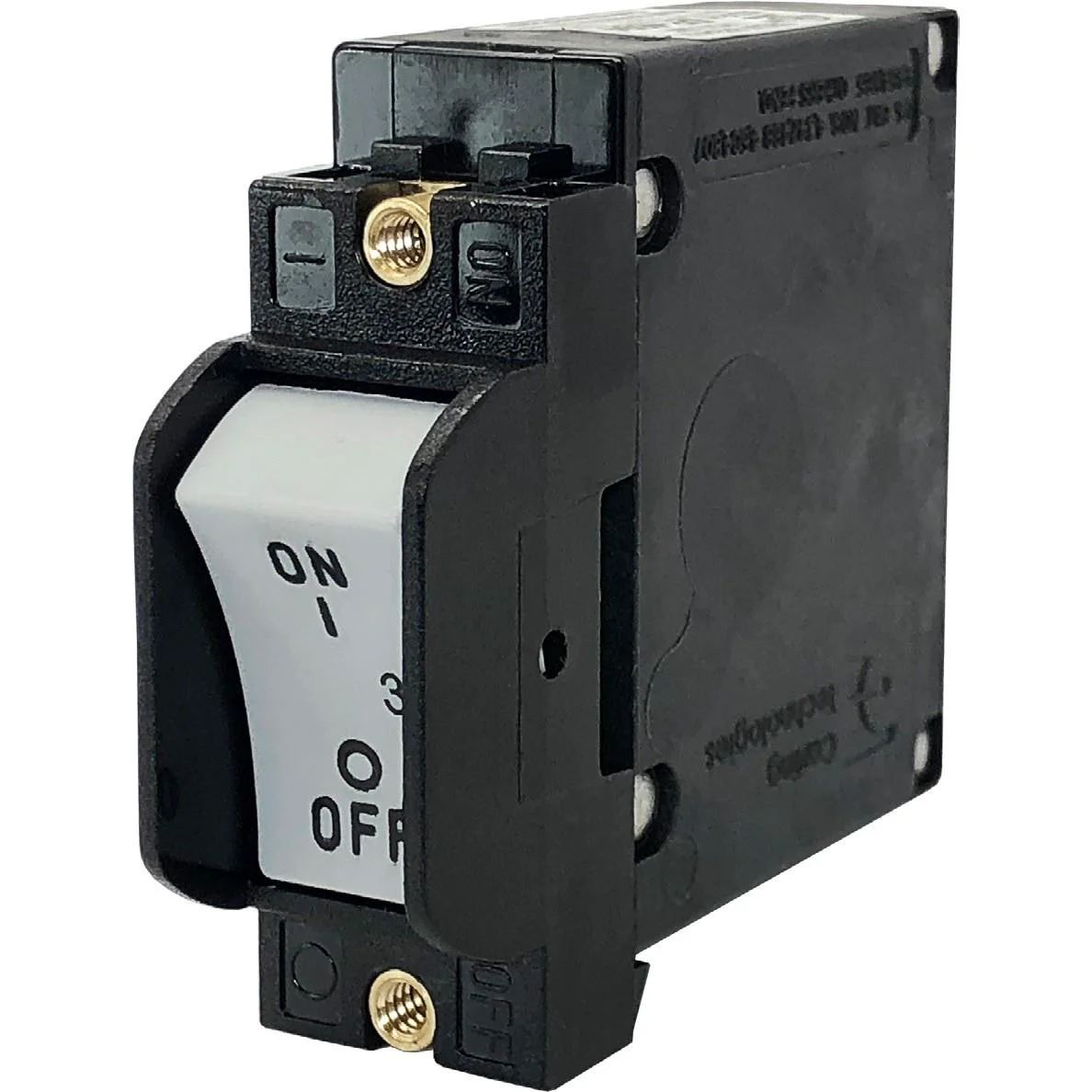 BA1-B2-24-450-32A-KG The Littelfuse Inc. BA1-B2-24-450-32A-KG is a circuit breaker designed for electrical protection. It features a 5A current rating and 120V AC voltage rating.