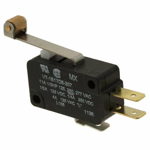 V7-1B17D8-207 SWITCH SNAP ACTION SPDT 11A 125V