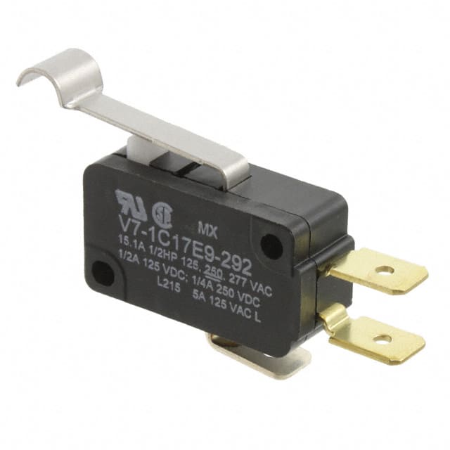 V7-1C17E9-292 SWITCH SNAP ACTION SPDT 15A 125V