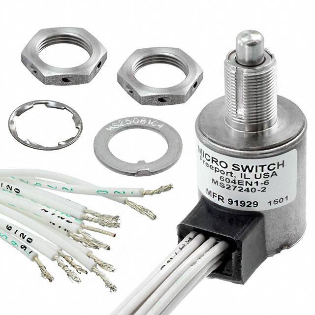 604EN1-6 SWITCH SNAP ACTION 4PDT 7A 28V