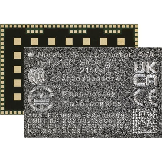 NRF9160-SICA-B1A-R IC RF TXRX+MCU CELL LTE-M/NB-IOT
