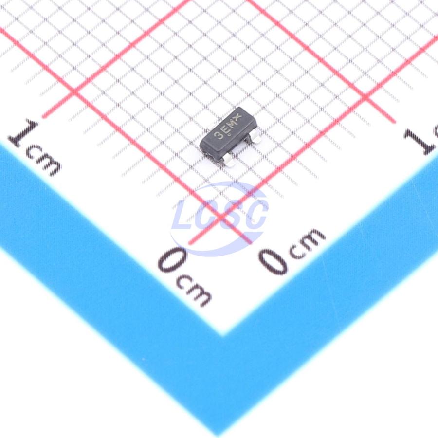 NSVMMBTH10LT1G The On Semiconductor NSVMMBTH10LT1G is an NPN RF transistor designed for high-frequency applications. It offers a 25V collector-emitter voltage and operates up to 650MHz.