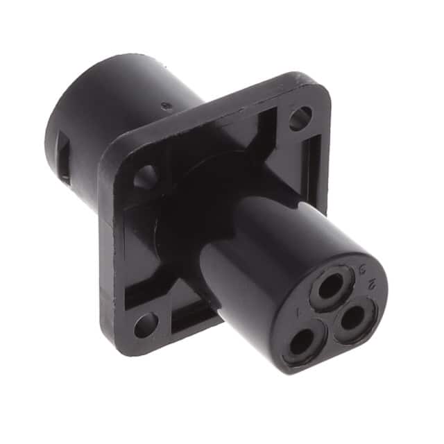 207807-1 CONN RCPT HSNG MALE 3POS PNL MT