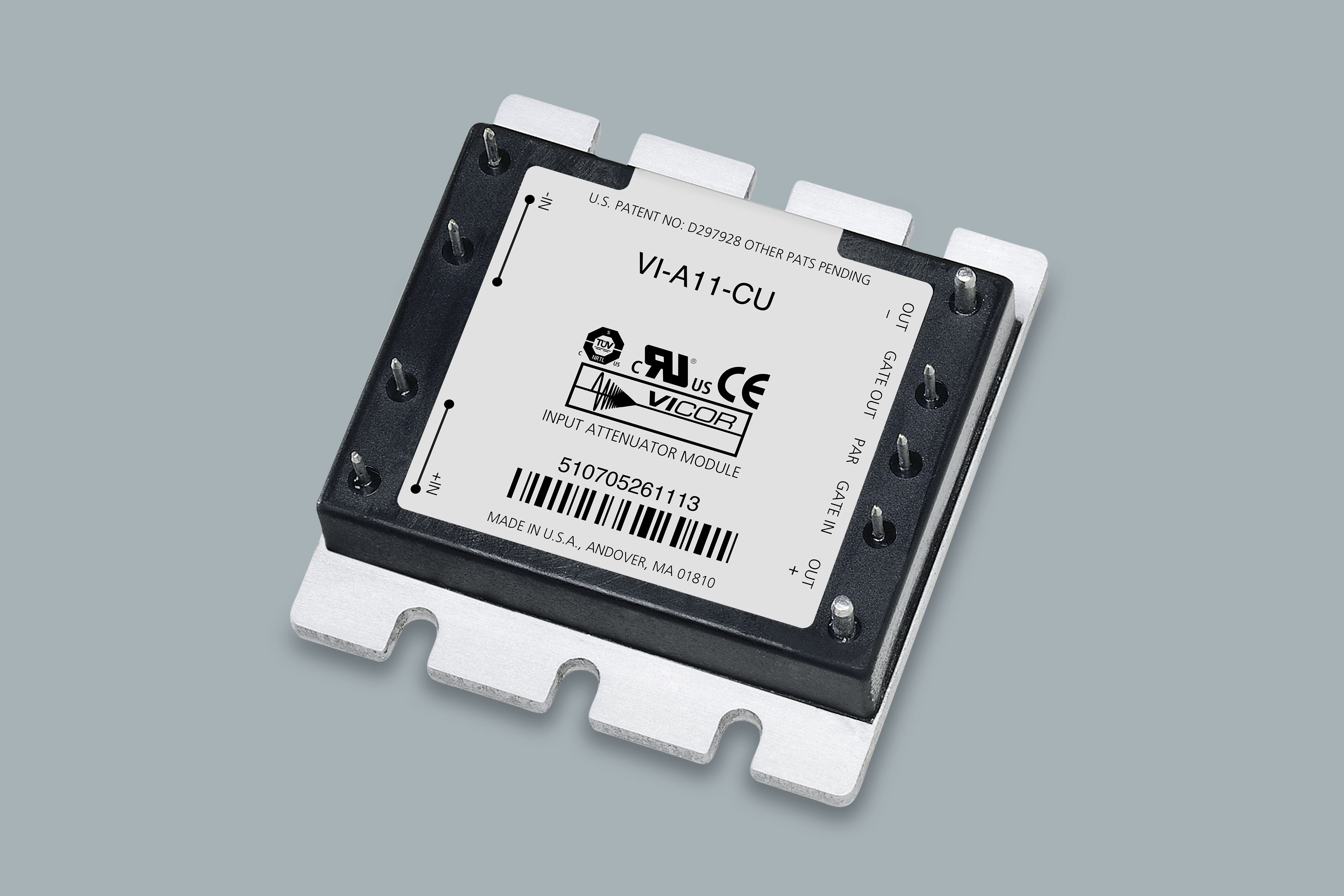 VI-AWW-IU The Vicor VI-AWW-IU is a DC-input front-end filter designed for protection and efficiency. It operates with an input voltage range of 18-36VDC and delivers 200W of power.