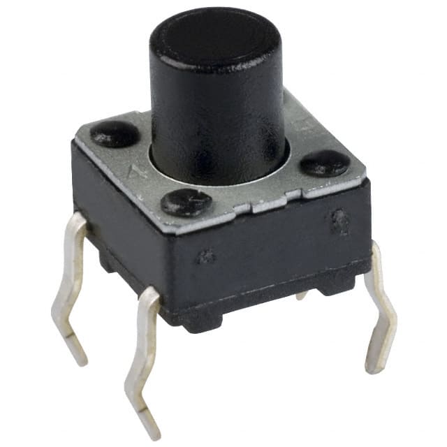 EVQ-PAC07K The Panasonic Electronic Components EVQ-PAC07K is a tactile switch with an SPST-NO circuit. It features a contact rating of 0.02A at 15VDC and is designed for through-hole mounting.