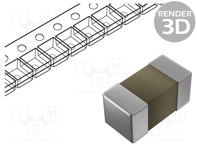 0402X105K250CT The Walsin 0402X105K250CT is a ceramic MLCC capacitor with a capacitance of 1µF and a voltage rating of 25V. It features an X5R dielectric and ±10% tolerance.