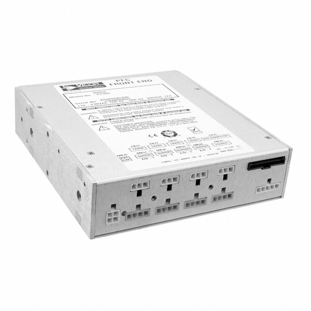 FE384 The Vicor FE384 is an enclosed AC/DC converter with a 384V output and 2200W power rating. It features universal input from 85-264 VAC and includes PFC.