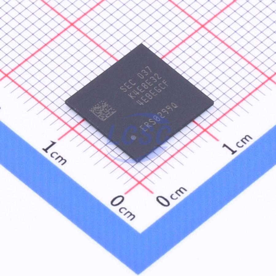K4E8E324EB-EGCF The Samsung Electronics K4E8E324EB-EGCF is a memory component. It features RoHS3 compliance and an MSL of 1 Unlimited.