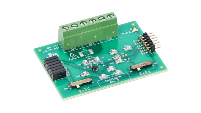 INA219 The Texas Instruments INA219 is a digital power monitor that senses bus voltage and current, reporting power in watts. It features an I2C/SMBus interface and operates from 0 to 26V.