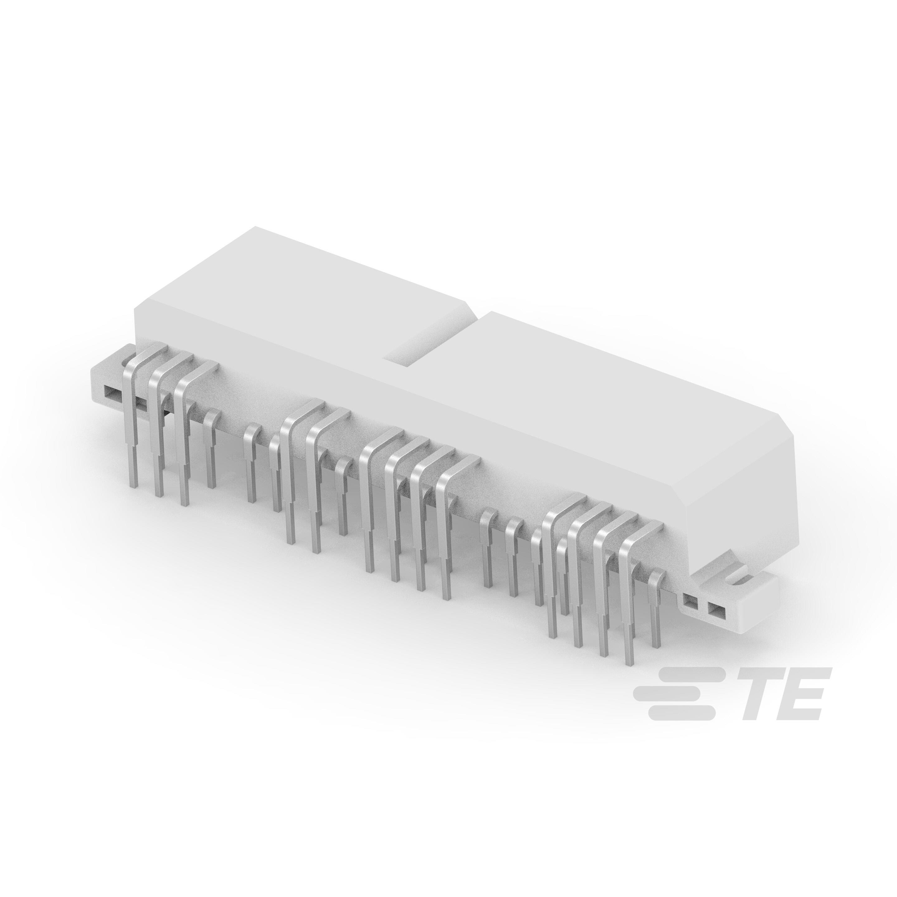 173866-1 TE Connectivity 173866-1 is a 30 position, 2 row, 3.5mm pitch right angle shrouded header for board-to-cable/wire applications. It features through hole solder termination and a locking ramp fastening type.